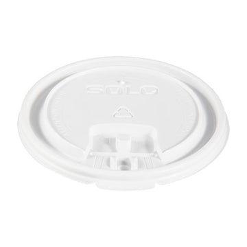 Dart® Lift Back And Lock Tab Cup Lids, Fits 10 Oz To 24 Oz Cups, White, 100-sleeve, 10 Sleeves-carton freeshipping - TVN Wholesale